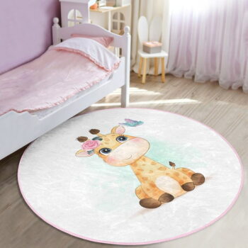 Biely detský koberec ø 120 cm Comfort – Mila Home - Image 2