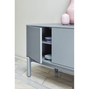 Modrý/sivý TV stolík 180x56 cm Corvo – Teulat - Image 5