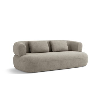 Svetlosivá pohovka z textílie bouclé 178 cm Jenny – Micadoni Home - Image 3