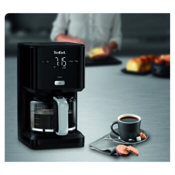 Čierny kávovar na filtrovanú kávu Smart'n'light CM600810 – Tefal - Image 5