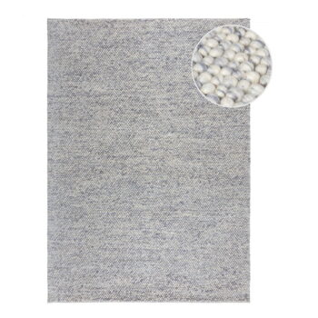 Svetlomodrý ručne tkaný koberec s prímesou vlny 160x230 cm Minerals – Flair Rugs