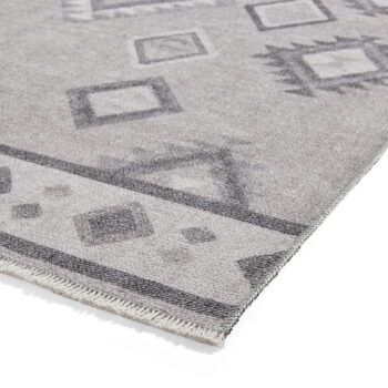 Sivý prateľný koberec s prímesou bavlny 122x170 cm Whisper – Think Rugs - Image 8