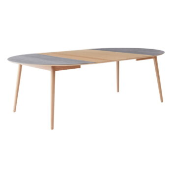 Okrúhly rozkladací jedálenský stôl s keramickou doskou ø 135 cm Meza – Hammel Furniture - Image 3