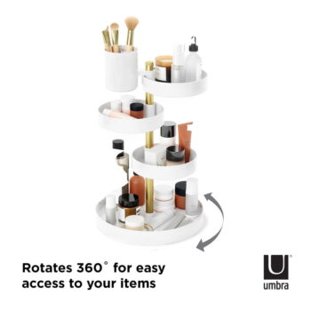 Biely plastový kúpeľňový organizér na kozmetiku Pirouette - Umbra – Obrázok 9