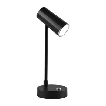 Lesklá čierna LED stolová lampa so stmievačom (výška  28 cm) Lenny – Trio - Image 3