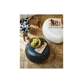 Antracitový okrúhly konferenčný stolík ø 50 cm Pebble – vtwonen - Image 5