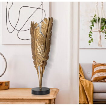 Stolová lampa v zlatej farbe (výška 65 cm) Palm – Mauro Ferretti - Image 2