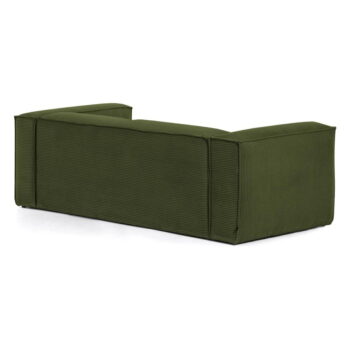 Zelená menčestrová pohovka 240 cm Blok – Kave Home - Image 3