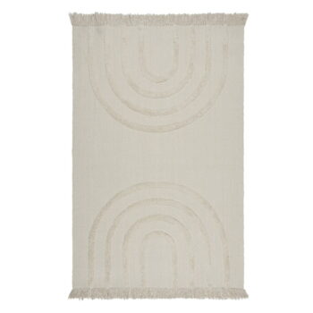 Krémový ručne tkaný bavlnený koberec 60x110 cm Anais Rainbow – Flair Rugs - Image 7