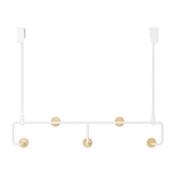 Biely prírodný kovový vešiak na dvere 39 cm Estique - Umbra - Image 6