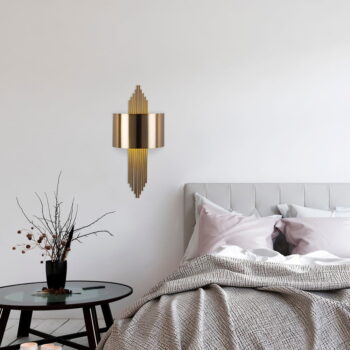 Nástenné svietidlo v zlatej farbe – Opviq lights - Image 8