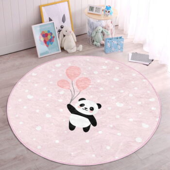 Ružový detský koberec ø 120 cm Comfort – Mila Home – Obrázok 6