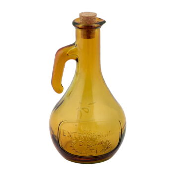 Žltá fľaša na olej z recyklovaného skla Ego Dekor Olive, 500 ml - Image 2