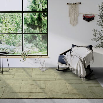 Zelený ručne tkaný vlnený koberec 120x170 cm Alexis – Villeroy&Boch - Image 3