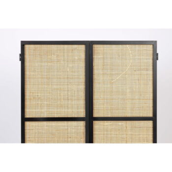 Čierna ratanová vysoká komoda 70x145 cm Guuji - White Label – Obrázok 11