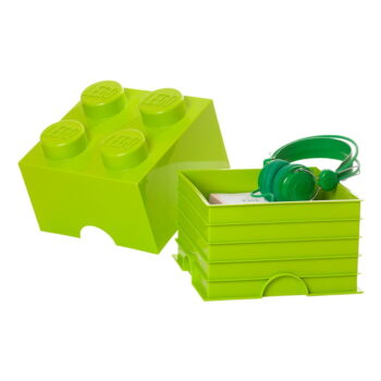 Limetkovozelený úložný box štvorec LEGO® - Image 3