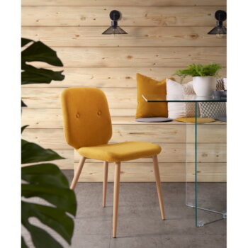 Žltý sedák Kave Home Stick – Obrázok 4