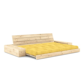 Žltá menčestrová rozkladacia pohovka 244 cm Base – Karup Design – Obrázok 4