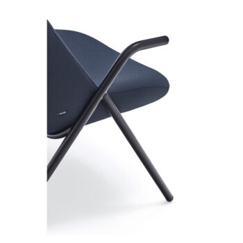 Tmavomodré kreslo Teulat Dins, výška 114 cm – Obrázok 10