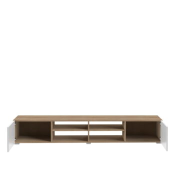 Biely TV stolík v dekore duba 185x31 cm Podium - TemaHome - Image 4