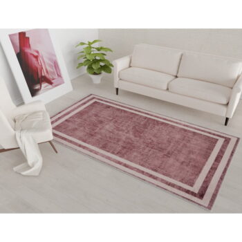 Červený prateľný koberec behúň 200x80 cm - Vitaus - Image 2