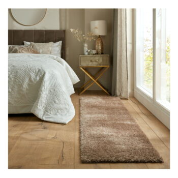 Hnedý behúň z recyklovaných vlákien 60x230 cm Velvet – Flair Rugs – Obrázok 2