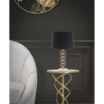 Čierna stolová lampa Mauro Ferretti X, ø 28 cm - Image 2