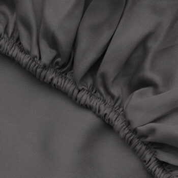 Antracitová napínacia bavlnená plachta 140x200 cm – Mijolnir - Image 3