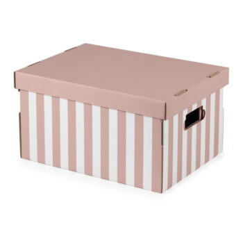 Kartónové úložné boxy v súprave 2 ks s vekom Stripes – Compactor - Image 2