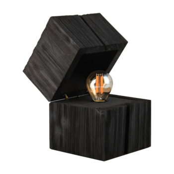 Čierna stolová lampa (výška 16 cm) Treasure – Trio