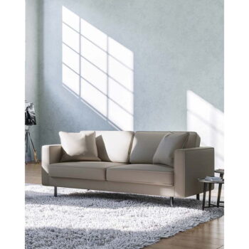 Svetlohnedá kožená pohovka 207 cm Kobo – MESONICA - Image 2
