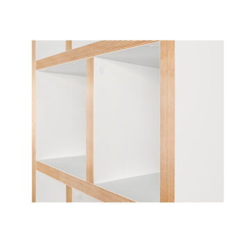 Knižnica v bielo-prírodnej farbe 70x198 cm Berlin – TemaHome - Image 8
