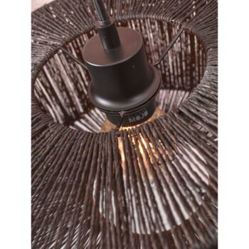 Čierna stojacia lampa s tienidlom z juty (výška 150 cm) Iguazu – Good&Mojo - Image 7
