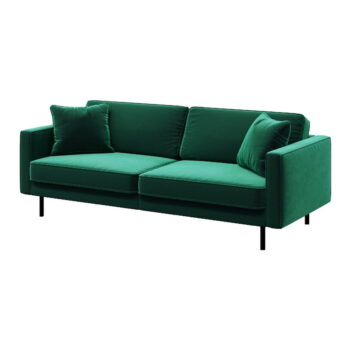 Zelená zamatová pohovka 207 cm Kobo – MESONICA – Obrázok 2