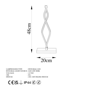 LED stolová lampa v zlatej farbe (výška  48 cm) Zozo – Opviq lights - Image 8