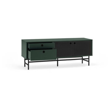 Tmavozelený TV stolík 140x52 cm Punto - Teulat – Obrázok 3