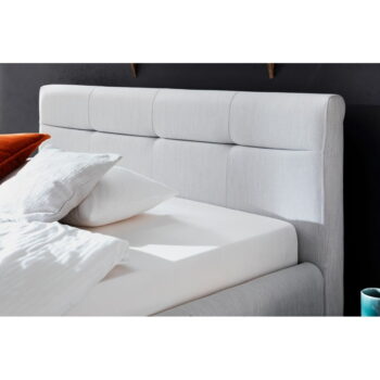 Svetlosivá čalúnená dvojlôžková posteľ s úložným priestorom s roštom 140x200 cm Lotte - Meise Möbel – Obrázok 6