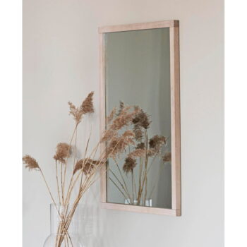 Nástenné zrkadlo s dreveným rámom 60x90 cm Lodur – Rowico – Obrázok 3