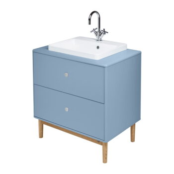 Svetlomodrá závesná skrinka s umývadlom bez batérie 80x62 cm Color Bath – Tom Tailor - Image 5