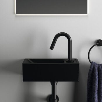 Matne čierne keramické umývadlo 37x21 cm i.Life S – Ideal Standard – Obrázok 5
