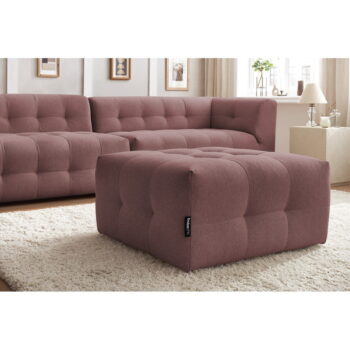Tmavoružová pohovka 324 cm Kleber - Bobochic Paris - Image 6