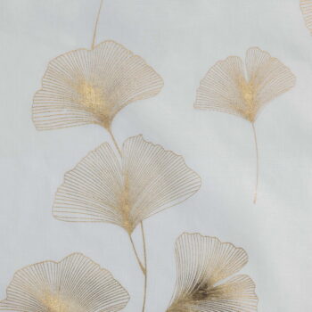 Voálová záclona v bielej a zlatej farbe 140x240 cm Ginkgold – douceur d'intérieur - Image 4