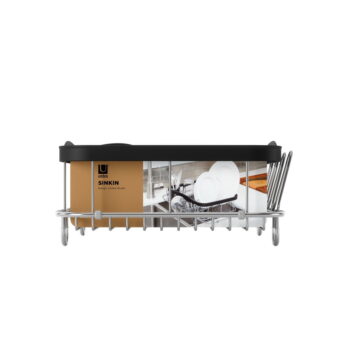 Čierny oceľový odkvapkávač 37x29 cm Sinkin – Umbra - Image 9