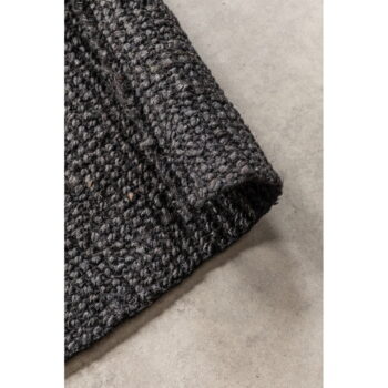 Čierny jutový koberec 190x280 cm Bouclé – Hanse Home - Image 6