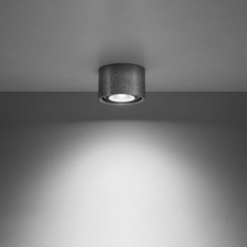 Sivé bodové svietidlo ø 14 cm Spattio - Nice Lamps - Image 2