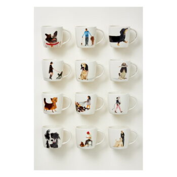 Biely porcelánový hrnček 400 ml Fashion Poodle – Maxwell & Williams - Image 2