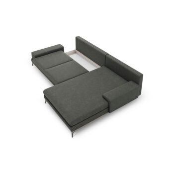 Tmavosivá rozkladacia rohová pohovka Windsor & Co Sofas Planet, pravý roh - Image 3