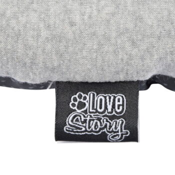 Sivý pelech pre psa 45x60 cm – Love Story - Image 7