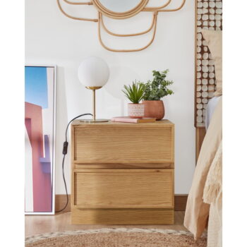 Stolová lampa v zlatej farbe s kovovým tienidlom (výška 28 cm) Mahala - Kave Home - Image 4