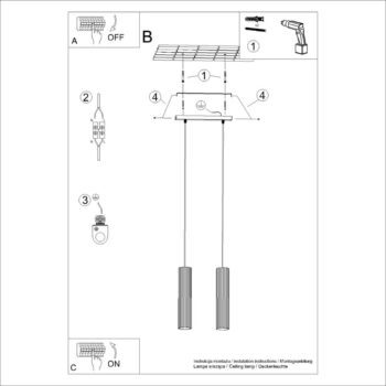 Závesné svietidlo v zlatej farbe Gleam – Nice Lamps - Image 2